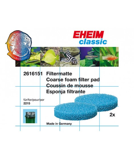 EHEIM esponja filtrante azul (2 u) para classic - 350 (2215)