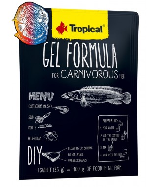 Gel Formula For Carnivorous Fish